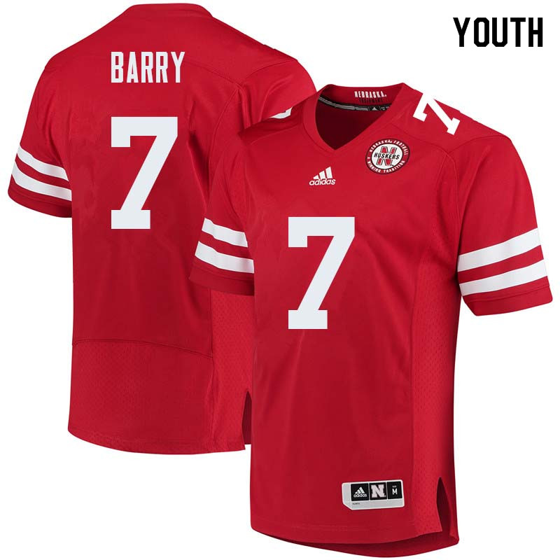 Youth #7 Mohamed Barry Nebraska Cornhuskers College Football Jerseys Sale-Red